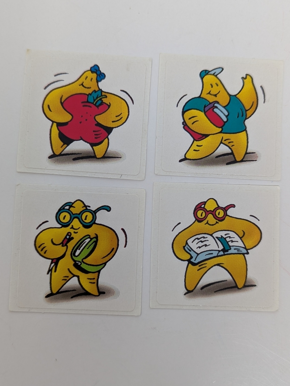 Vintage Stickers Yellow Star Character Apple Books